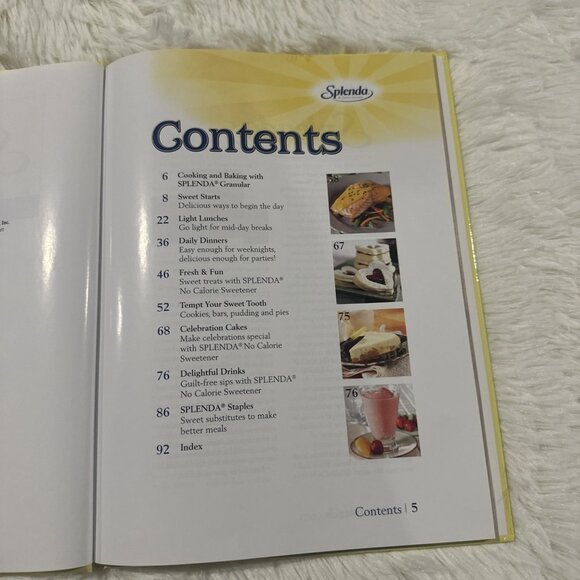 Splenda No Calorie Sweetener cookbook Vintage hardcover - Picture 3 of 11